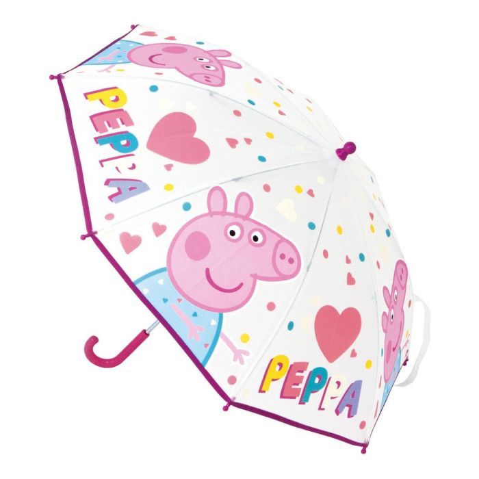 Paraguas manual 46 cm rosa oscuro peppa pig "having fun" 46xcm 2 Paraguas manual 46 cm rosa oscuro peppa pig "having fun" 46xcm 2