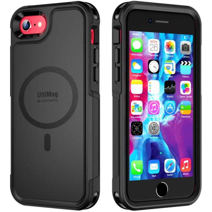 4smarts Defend Case UltiMag f. iPhone SE3 / SE2 / 8 / 7. schwa 2