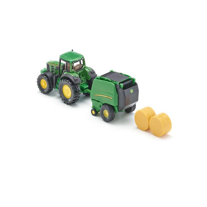 Tractor john deere con prensa 1 Tractor john deere con prensa 1