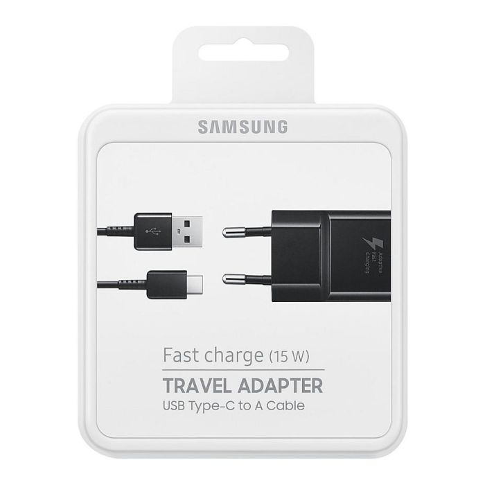 Samsung EP-TA20 Cargador Rápido 15W con Cable USB-C 1.5m Negro (Adaptador de Corriente) 5 Samsung EP-TA20 Cargador Rápido 15W con Cable USB-C 1.5m Negro (Adaptador de Corriente) 5