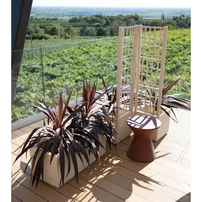 Stefanplast STE8003507685000 Jardinera Rectangular 80 cm Tiza 1