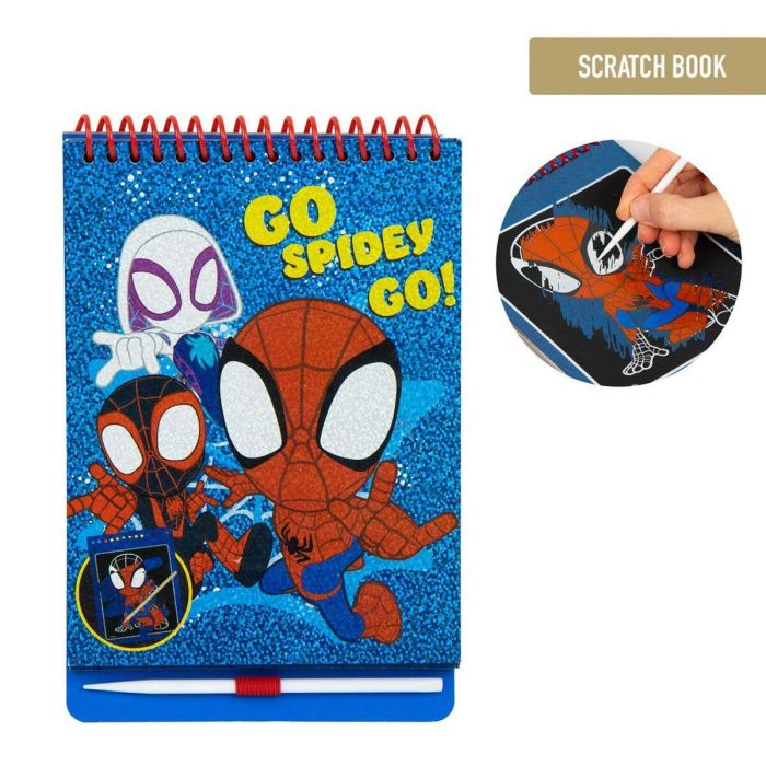 Cerdá Set de Papelería Scratch Book Spidey Azul, para niños +3 años, 14.0 x 20.5 x 1.0 cm 3 Cerdá Set de Papelería Scratch Book Spidey Azul, para niños +3 años, 14.0 x 20.5 x 1.0 cm 3