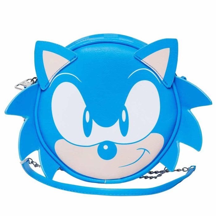 KARACTERMANIA Bolso Speed Sonic the Hedgehog, compartimento principal, bolsillo trasero, forro interior, correa de cadena 18.5x18.5x6cm