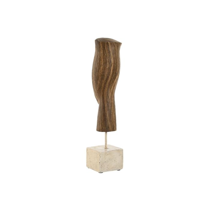 Figura Colonial DKD Home Decor Marron Blanco 8.5 x 37.5 x 8.5 cm 3