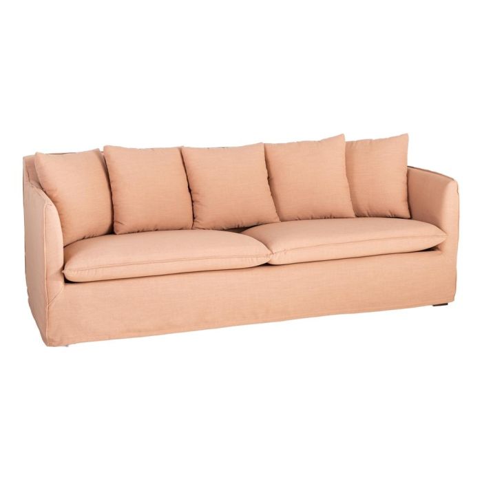 Sofá Salmón Tejido Salón 215 X 92 X 78 cm