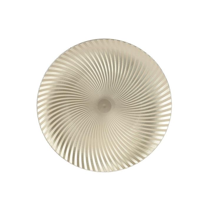 Plato decoración polipropileno champán ø33 x 1,5 cm 0 Plato decoración polipropileno champán ø33 x 1,5 cm 0