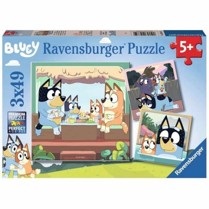 Set de 3 Puzzles Bluey Ravensburger 05685 147 Piezas 0 Set de 3 Puzzles Bluey Ravensburger 05685 147 Piezas 0