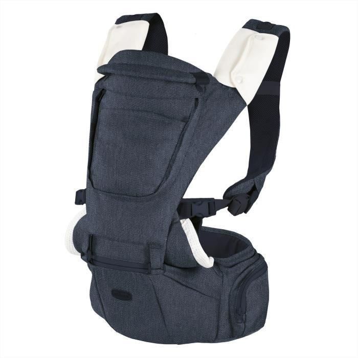 Chicco Portabebés Asiento de Cadera 3 en 1 Ergonómico Certificado Displasia de Cadera para bebés 0-15 kg Posiciones Ventral y Dorsal Denim 0 Chicco Portabebés Asiento de Cadera 3 en 1 Ergonómico Certificado Displasia de Cadera para bebés 0-15 kg Posiciones Ventral y Dorsal Denim 0