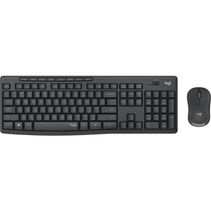 Logitech MK295 Combo Teclado y Ratón Inalámbrico Silencioso SilentTouch. USB, Resistente Salpicaduras, Teclas Duraderas, Alcance 10m