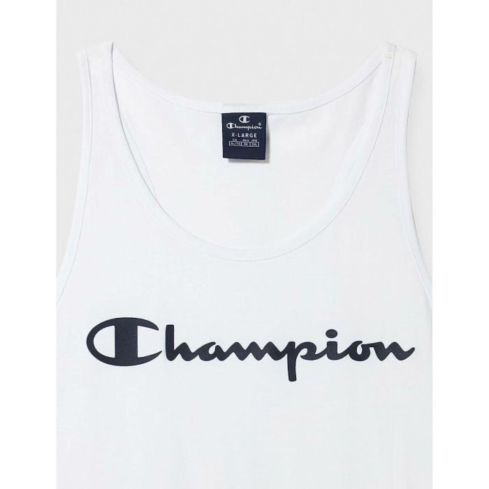 Camiseta para Hombre sin Mangas Champion Tank Top Blanco S 4