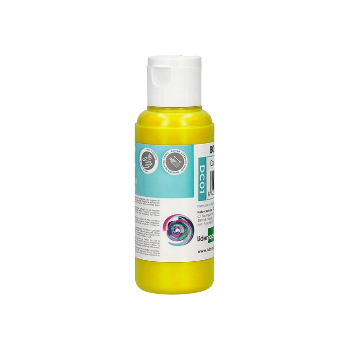 Liderpapel Pintura Acrilica Bote 80 ml Amarillo 1
