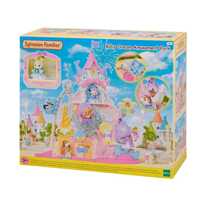 Sylvanian Families 5841 Parque de los Sueños - Castillo con Noria, Barco Vikingo y Tren Mágico, Set de juego infantil para niños +3 años 1 Sylvanian Families 5841 Parque de los Sueños - Castillo con Noria, Barco Vikingo y Tren Mágico, Set de juego infantil para niños +3 años 1