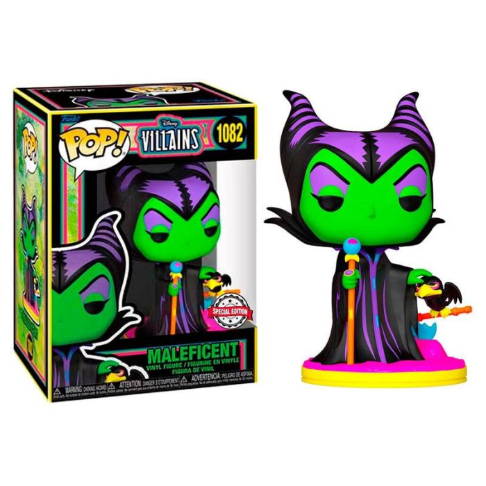 Funko Pop Disney Villanos Malefica Edición Especial Brillante Bajo Luz Ultravioleta 2 Funko Pop Disney Villanos Malefica Edición Especial Brillante Bajo Luz Ultravioleta 2