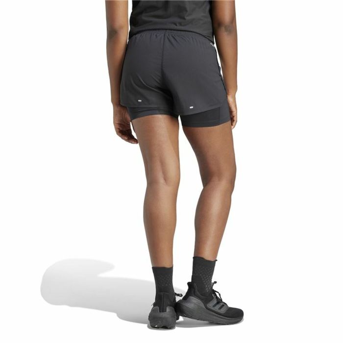 Pantalones Cortos Deportivos para Mujer Adidas Own the run 3S 2In1 4 Pantalones Cortos Deportivos para Mujer Adidas Own the run 3S 2In1 4