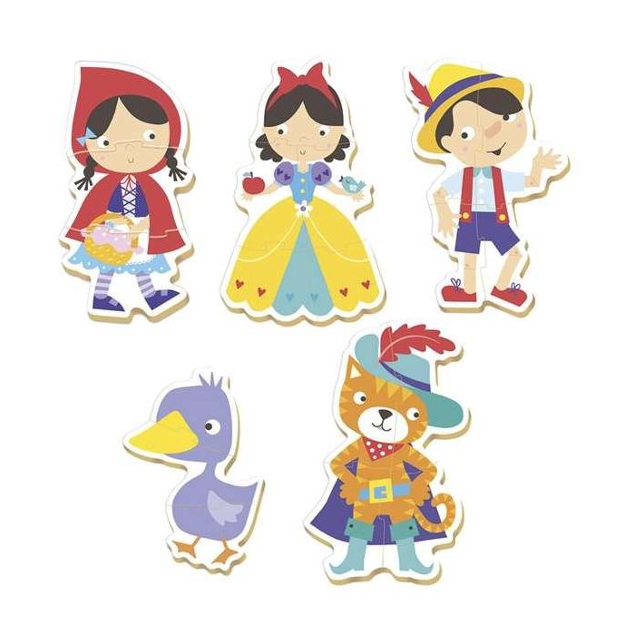 Educa Puzzle Baby Erase una vez (Cuentos Populares) Contiene 5 Puzzles para Niños de 2 a 4 Años 1