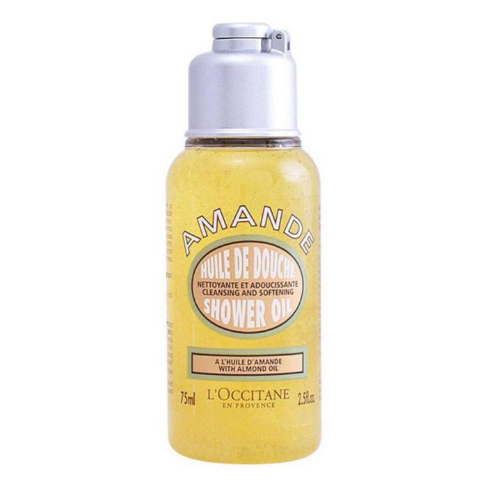 L'Occitane En Provence Aceite de Ducha Almendra Dulce 75 ml - Gel de Baño Hidratante y Suavizante para Piel Seca y Sensible