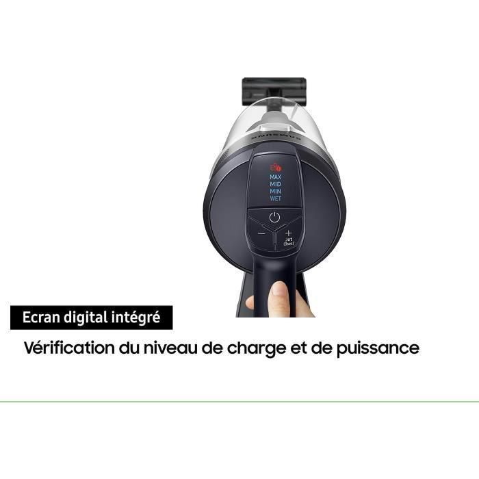 Samsung SAM8806095108834 Aspiradora vertical Jet 75E Turbo 200W, 60 min autonomía, 0.8L, Gris/Azul 4 Samsung SAM8806095108834 Aspiradora vertical Jet 75E Turbo 200W, 60 min autonomía, 0.8L, Gris/Azul 4