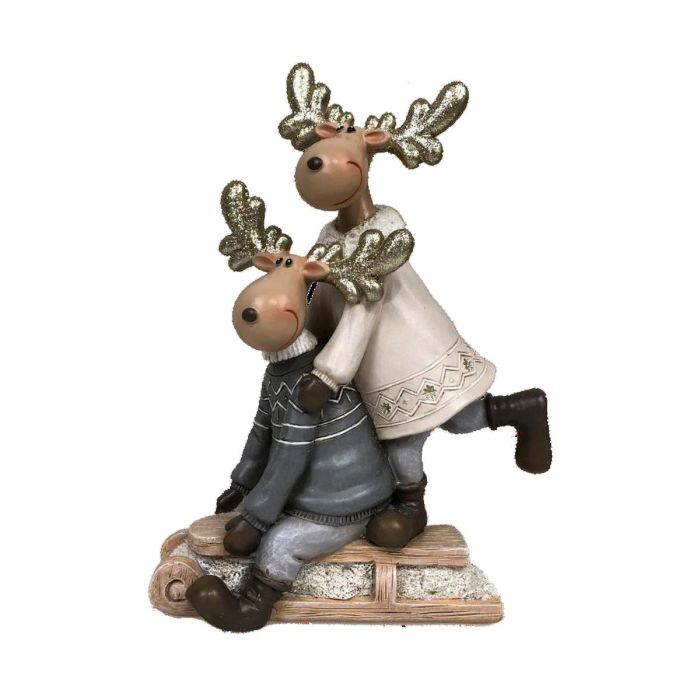 Figura Navidad Moderna DKD Home Decor 6 x 18 x 13 cm (4 Unidades) 5 Figura Navidad Moderna DKD Home Decor 6 x 18 x 13 cm (4 Unidades) 5
