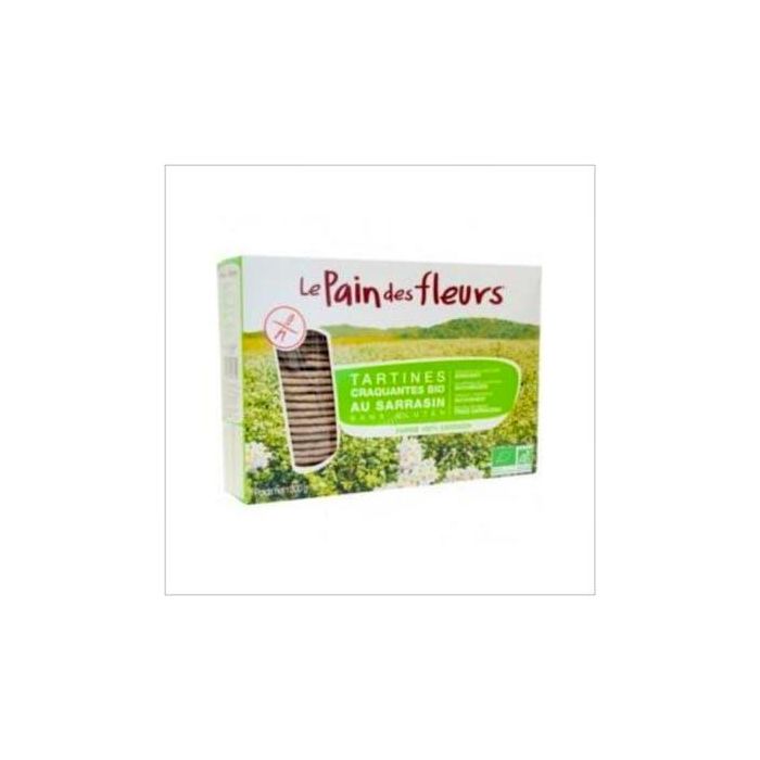 LE PAIN DES FLEURS Cracker Trigo Sarraceno Bio Sin Gluten Vegano 300g Crujiente Fuente Fibra Magnesio Hierro