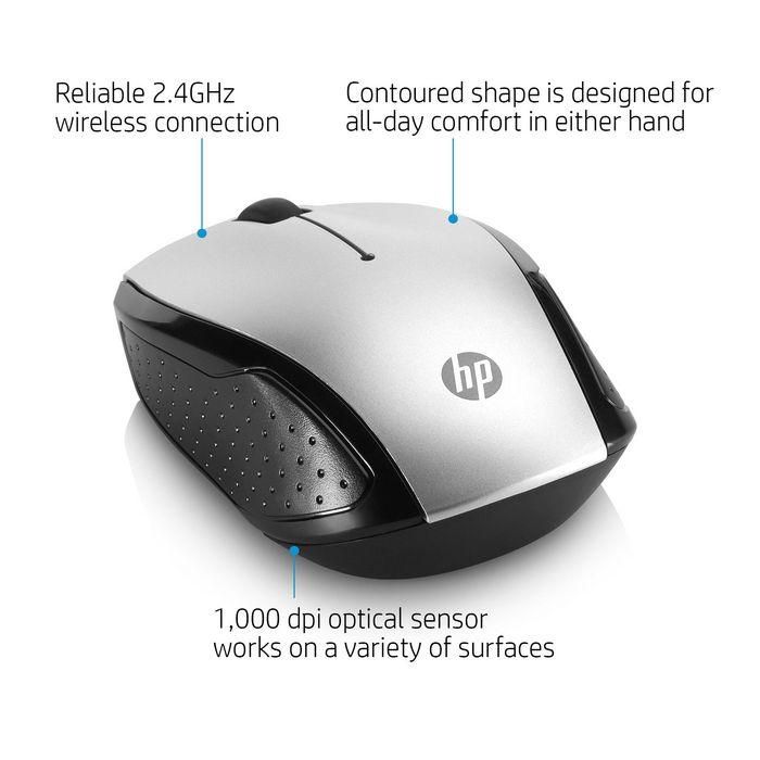 HP 200 Wireless Mouse, Económico Ambidextro, Diseño Ergonómico y Contorneado para Ambas Manos, Libertad de Movimiento Inalámbrica. 5 HP 200 Wireless Mouse, Económico Ambidextro, Diseño Ergonómico y Contorneado para Ambas Manos, Libertad de Movimiento Inalámbrica. 5