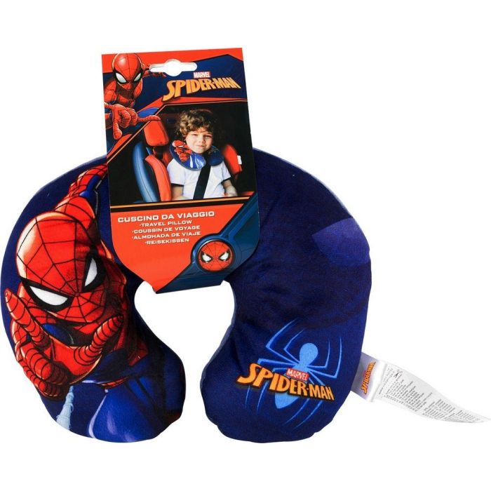 Marvel CZ10260 Almohada de Viaje Spiderman de Poliéster con Relleno de Perlas de Poliestireno, para Niños y Adultos, Certificada UE 5 Marvel CZ10260 Almohada de Viaje Spiderman de Poliéster con Relleno de Perlas de Poliestireno, para Niños y Adultos, Certificada UE 5