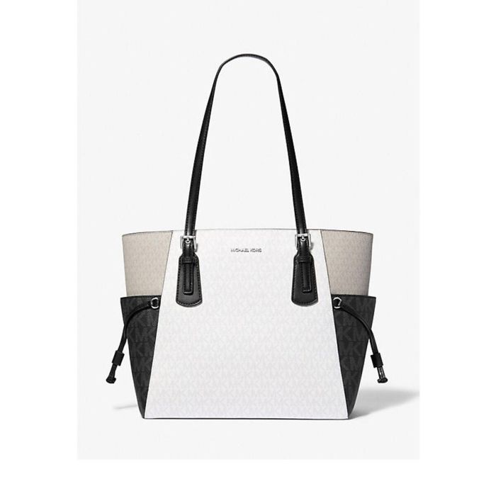 Bolso de Hombro Michael Kors VOYAGER Blanco 30 x 30 x 15 cm 3