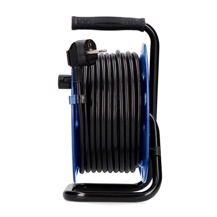 Edm Enrollacables 15 m 3G 1,5 mm² 4 tomas bipolares con t/tl profesional con protector térmico 1