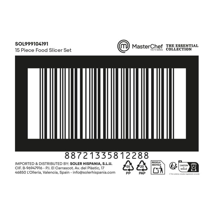 Inde Rallador Con Recipiente 4 Accesorios 1 kg (12 Unidades) 1