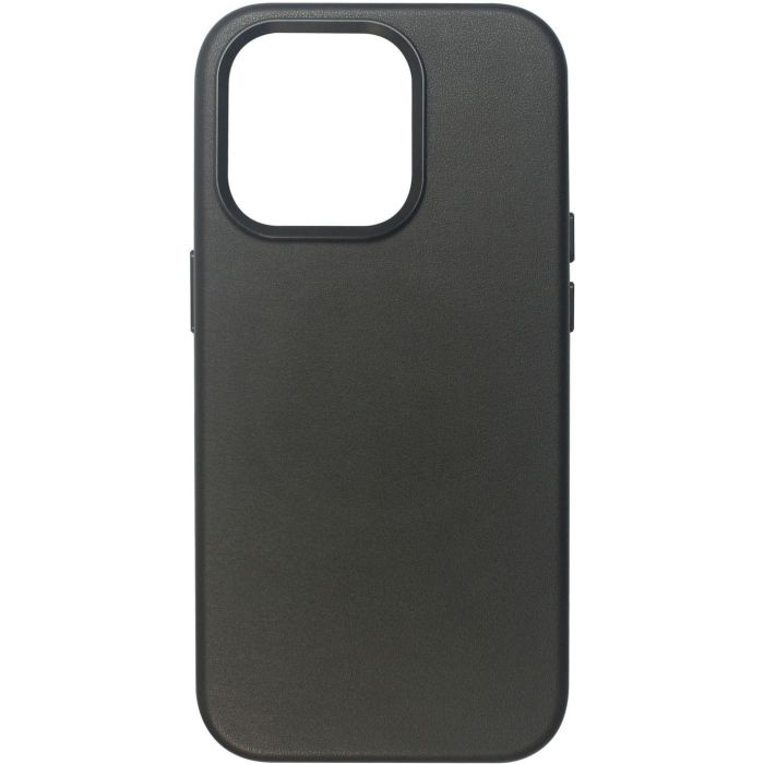 eSTUFF Funda INFINITE MILAN para iPhone 16 Pro Negra - 87% material reciclado, cuero PU manzana, compatible carga inalámbrica 5