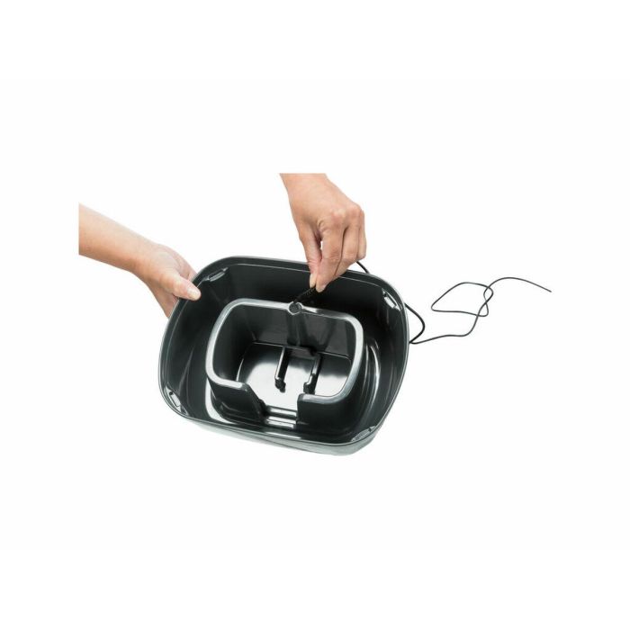 Fuente para Mascotas Trixie Polygon Blanco Gris Silicona Melamina 2,5 L 28 x 11 x 22 cm 14