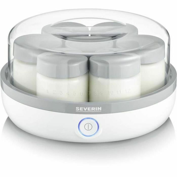 Severin JG 3518 Yogurtera Compacta y Práctica, 7 Botes de 150 ml, Libre de BPA, 13W. Con Enrollacables y Pies Antideslizantes. Severin JG 3518 Yogurtera Compacta y Práctica, 7 Botes de 150 ml, Libre de BPA, 13W. Con Enrollacables y Pies Antideslizantes.