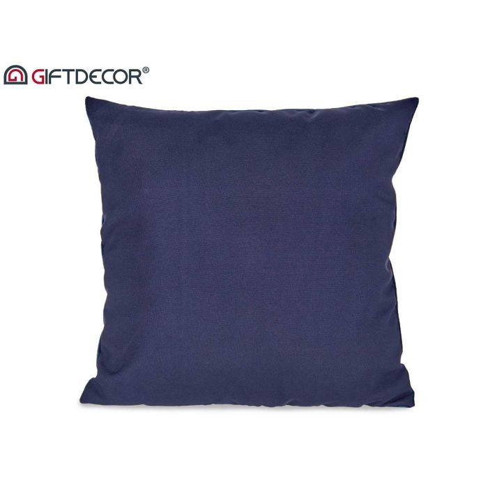 Cojín de terciopelo azul 45x45 cm - Giftdecor (8 Unidades) 2 Cojín de terciopelo azul 45x45 cm - Giftdecor (8 Unidades) 2