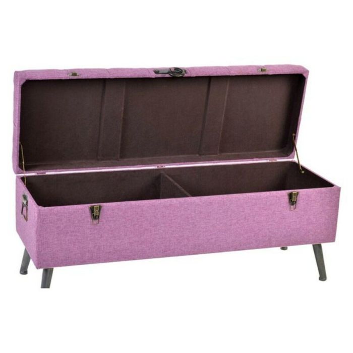 Banqueta DKD Home Decor 8424001565399 Multicolor Fucsia Metal Madera MDF 120 x 42 x 53 cm 3