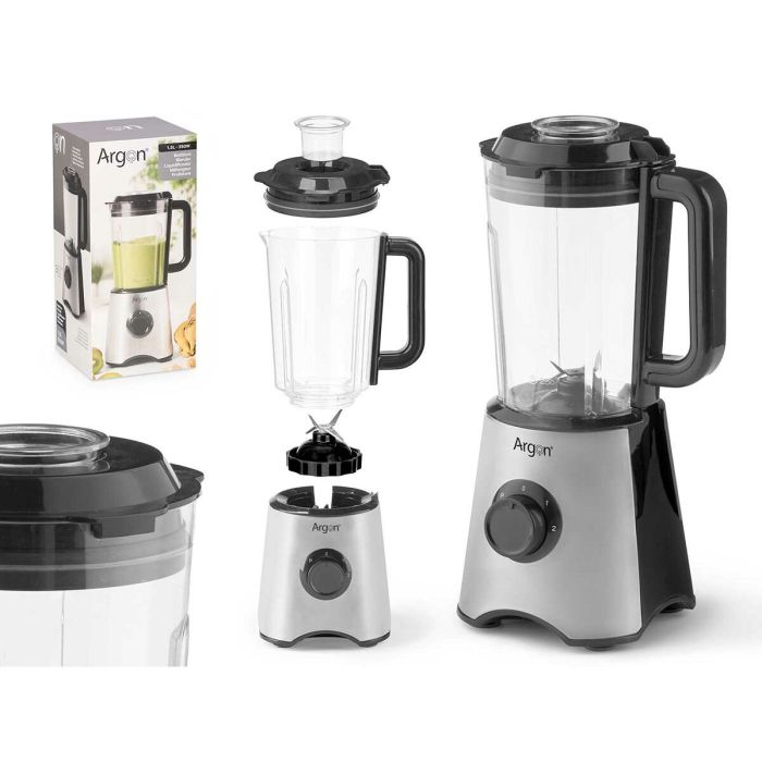 Batidora de Vaso Argon JE-816A Negro Acero 350 W 1,5 L