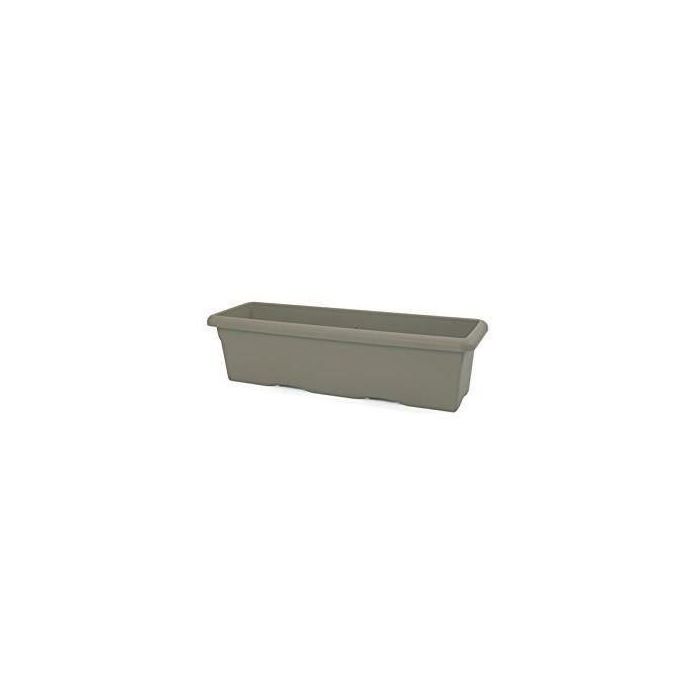 Jardinera rectangular PLASTIKEN - 60 X 33 cm - Taupe 1