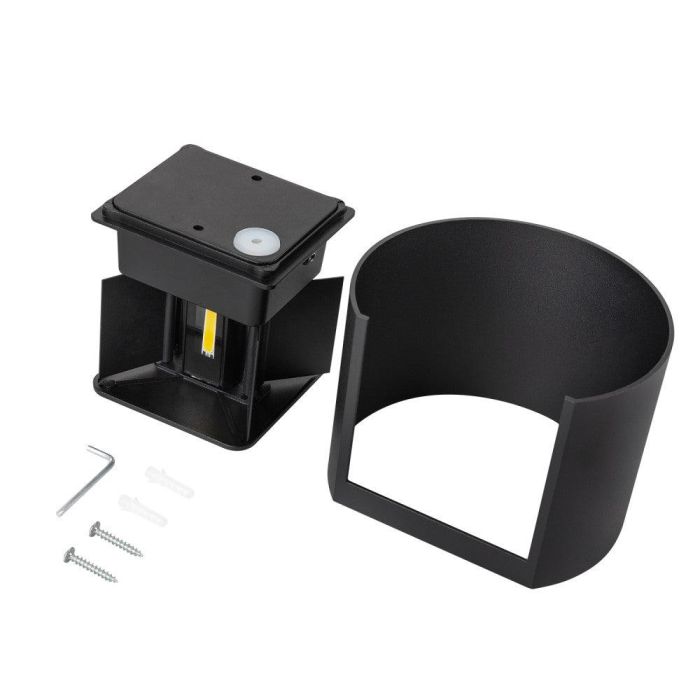 Aplique LED Exterior 2x5W 100Lm/W IP65 Negro 4000K HO-APL07-IP65-B-W 5