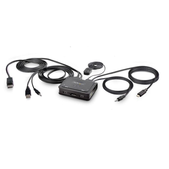 Switch KVM Startech C2-D46-UAC-CBL-KVM 1,8 m 1 Switch KVM Startech C2-D46-UAC-CBL-KVM 1,8 m 1