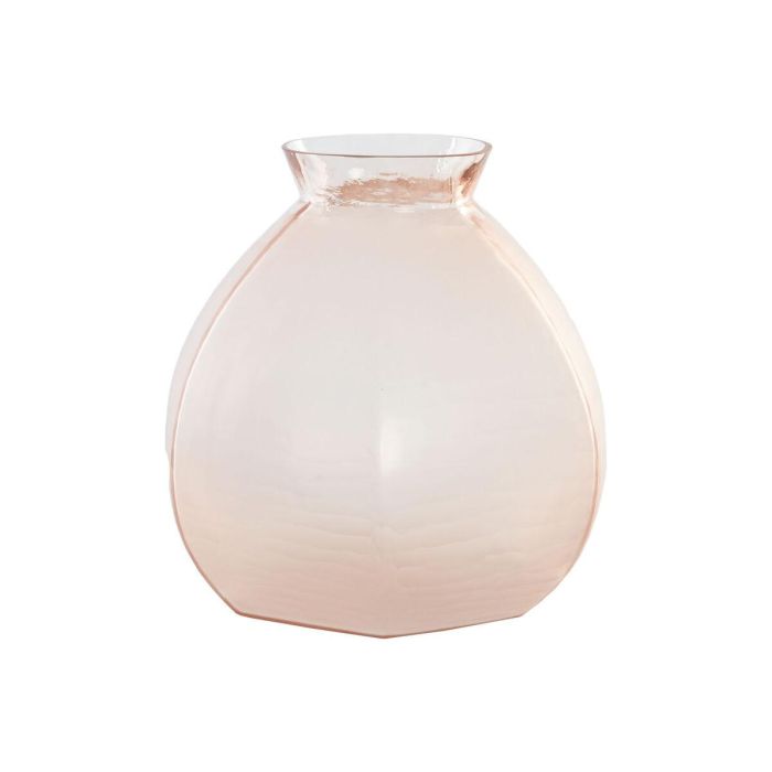 Jarrón Home ESPRIT Rosa Cristal Moderno 28 x 28 x 27 cm Jarrón Home ESPRIT Rosa Cristal Moderno 28 x 28 x 27 cm