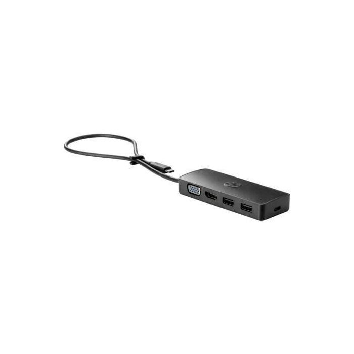 HP G2 USB-C Travel Hub Multipropósito para Portátiles, Expansor de Puertos con HDMI, VGA y 2x USB para Accesorios Diarios HP G2 USB-C Travel Hub Multipropósito para Portátiles, Expansor de Puertos con HDMI, VGA y 2x USB para Accesorios Diarios