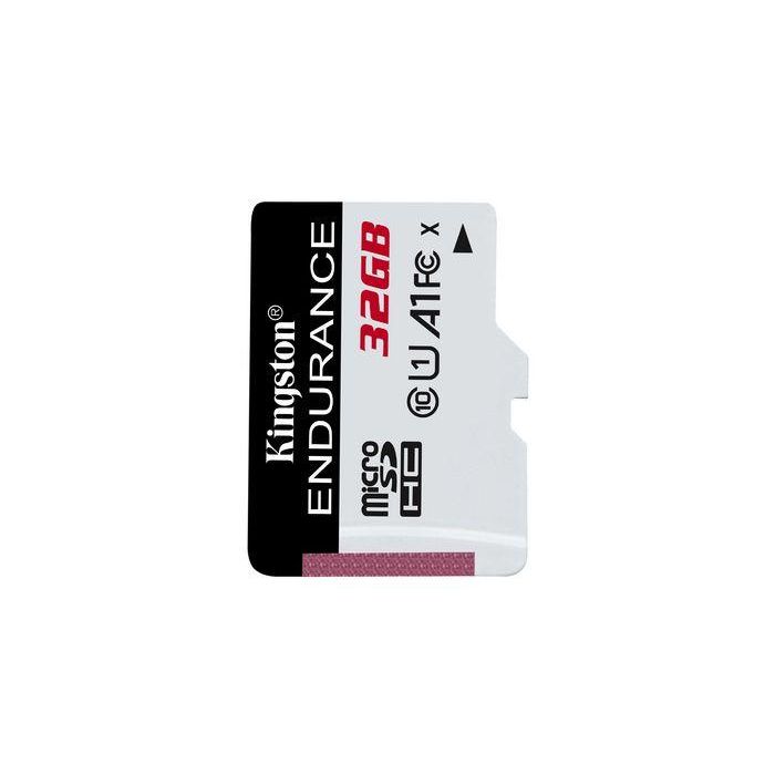 Kingston Tarjeta microSD 32GB UHS-I U1 Class 10 High-Endurance para Cámaras de Vigilancia y Salpicadero - Grabación 24/7 Full HD 0 Kingston Tarjeta microSD 32GB UHS-I U1 Class 10 High-Endurance para Cámaras de Vigilancia y Salpicadero - Grabación 24/7 Full HD 0