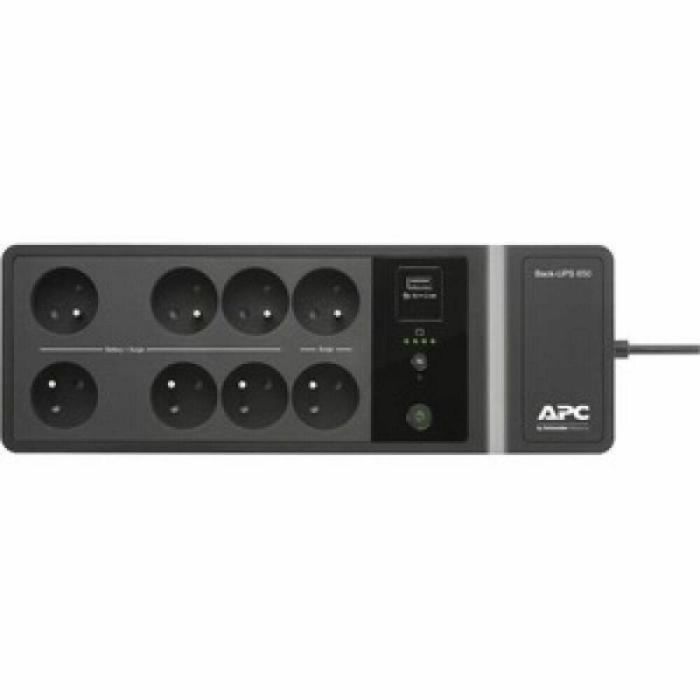 APC BE650G2-FR Back-UPS Sistema Alimentación Ininterrumpida (UPS) 650VA / 400W con 8 Tomas para Protección de Equipos Electrónicos, Negro