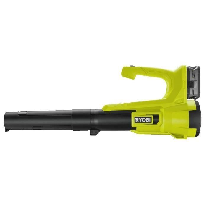 Soplador de hojas inalámbrico RYOBI RY18BLA-140 18V ONE + Turbo Jet - 145 km/h - 1 batería 18V 4.0 Ah y 1 cargador