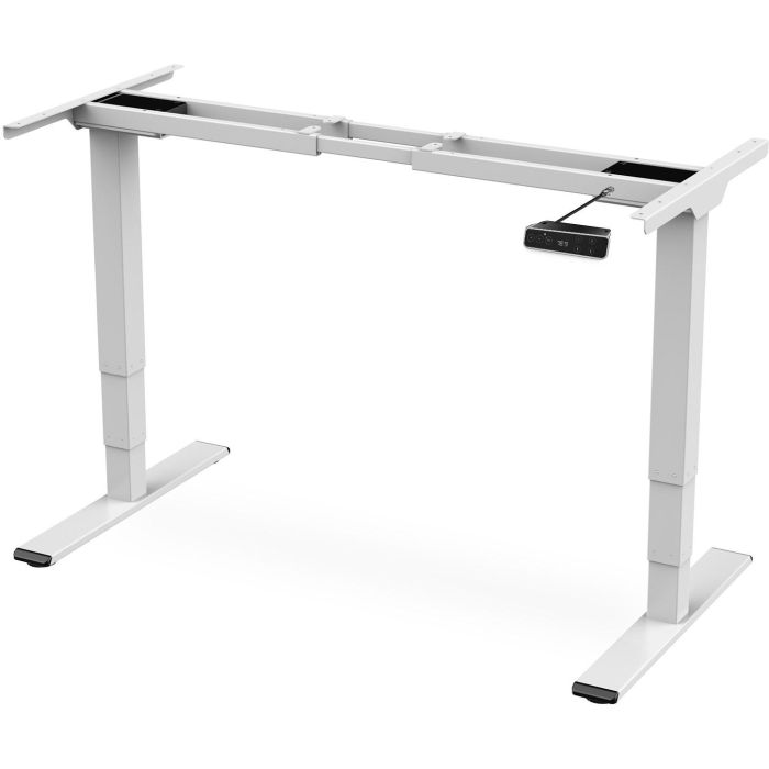 DIGITUS Elektrisch höhenverstellbares Tischgestell. Dual-Motor. 3-Stufen. Weiß 2