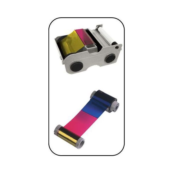 Evolis Half Panel YMCKO Color Ribbon, 400 prints 1 Evolis Half Panel YMCKO Color Ribbon, 400 prints 1