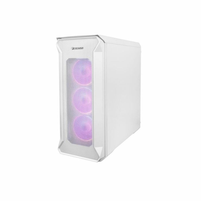 GENESIS Irid 505 V2 ARGB Midi Tower PC Caja de Ordenador, Blanco
