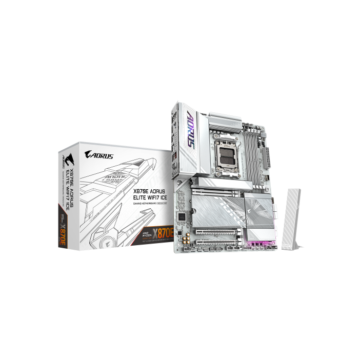 Gigabyte Placa Base 9MX87EE7E-00-G12 X870E AM5 DDR5 Wi-Fi 7 BT 5.4 2.5GbE LAN ATX Blanco Gigabyte Placa Base 9MX87EE7E-00-G12 X870E AM5 DDR5 Wi-Fi 7 BT 5.4 2.5GbE LAN ATX Blanco