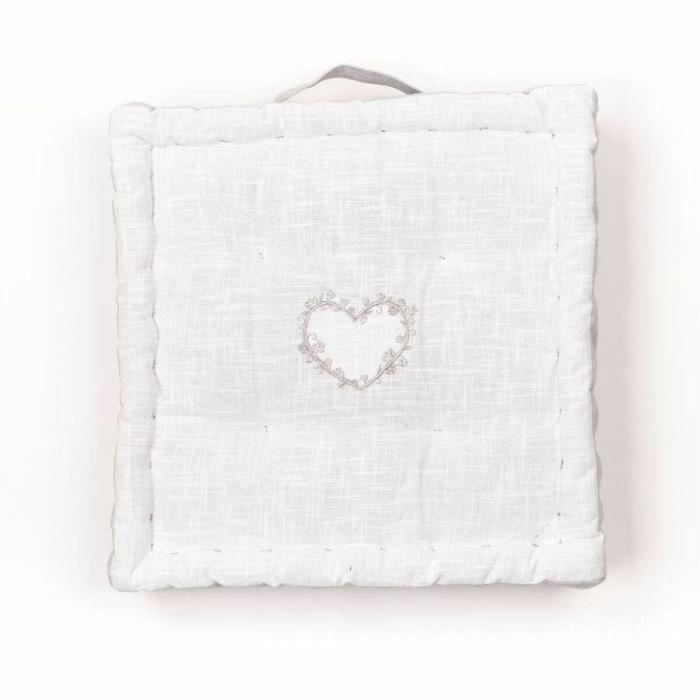 Today TOD1700239379098 Cojín de Suelo Slub x Chambray x Bordado Constance 40 x 40 x 10 cm 1