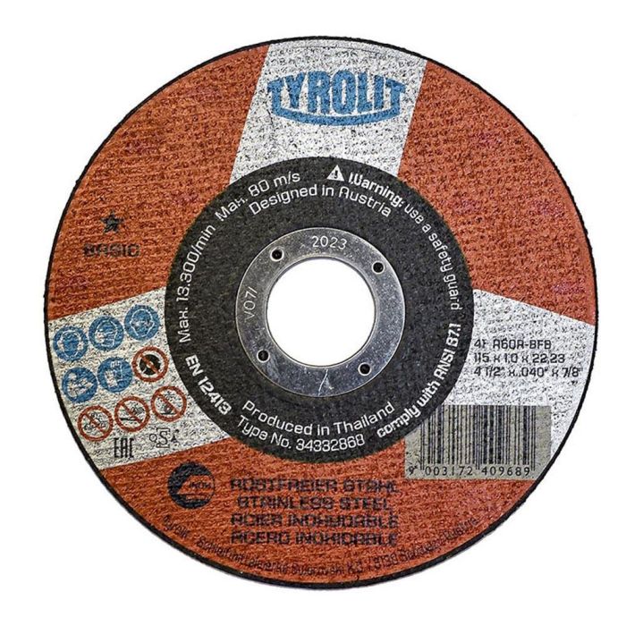 Disco Cortar Inoxidable 115X1X22 Duver Disco Cortar Inoxidable 115X1X22 Duver