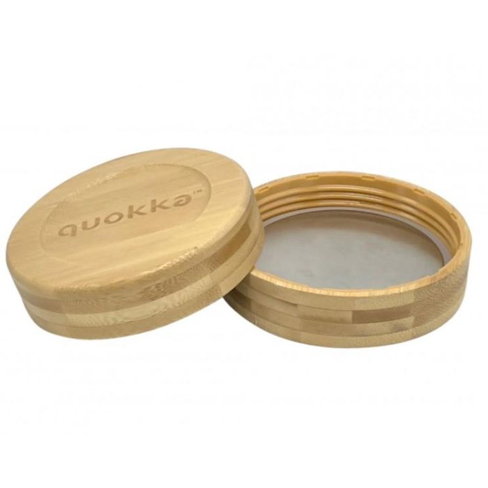 QUOKKA 820ML Deli Spring - Recipiente de Comida Cristal con Funda, Hermético para Almacenar