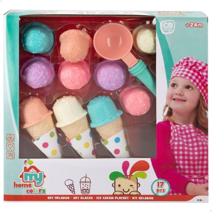 Set de Alimentos de Juguete Colorbaby Helado 17 Piezas (12 Unidades) 1